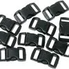 Atwood Rope MFG Arc Buckle Black 10pcs