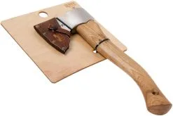 Autine Polished Hatchet, Hand Forged Axe, Brown Sheath -Camp Chefs Butik AT POLISHEDHATCHET 07 autine at polishedhatchet 07