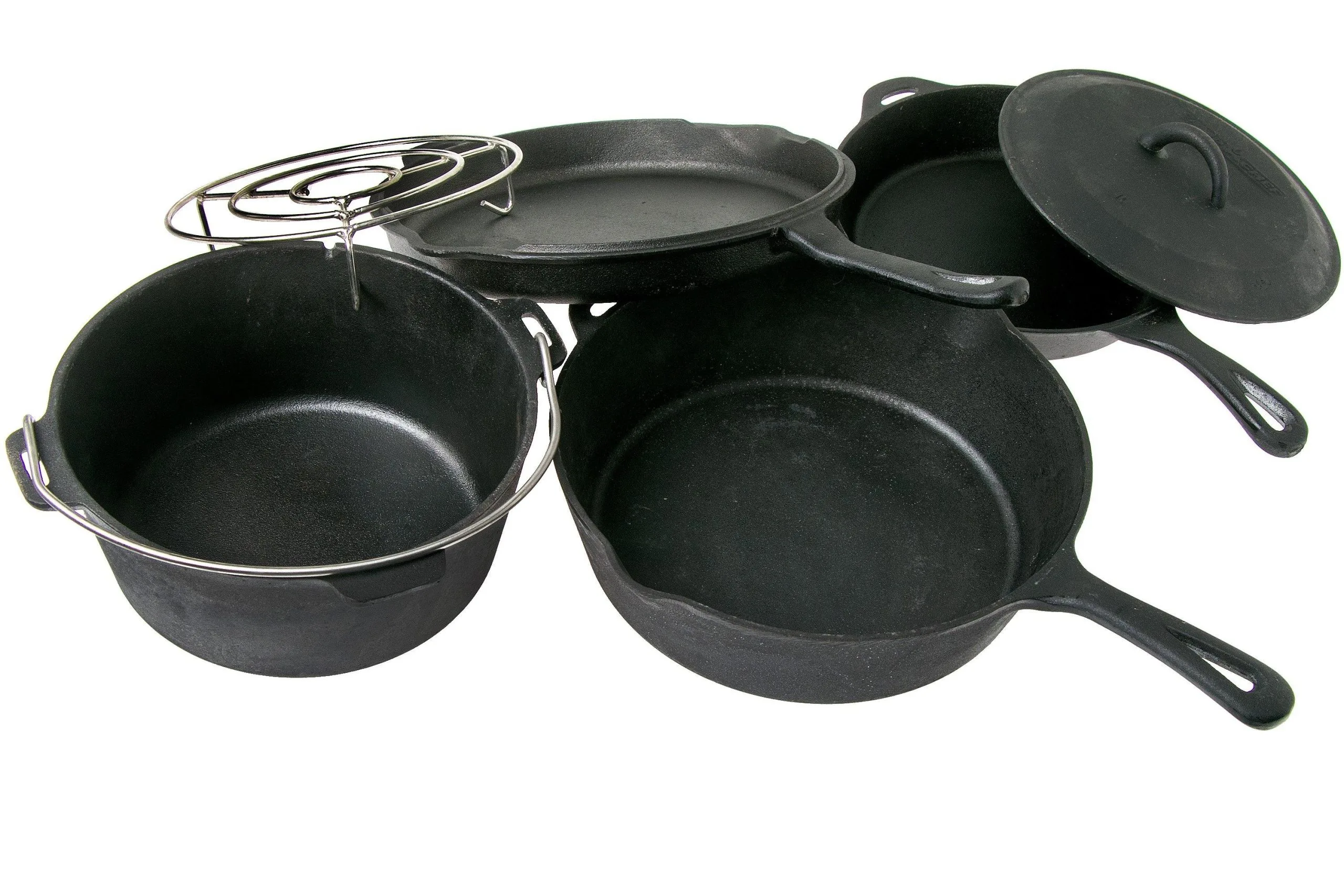 Camp Chef Six Piece Cast Iron Set 3 Camp Chef Six Piece Cast Iron Set