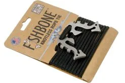 Fish Bone Piranha, 2-piece With 3 Metres Of Paracord, Stainless Steel