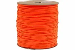 550 Paracord Type III, Color: Neon Orange, 1000 Ft (304.8 M)