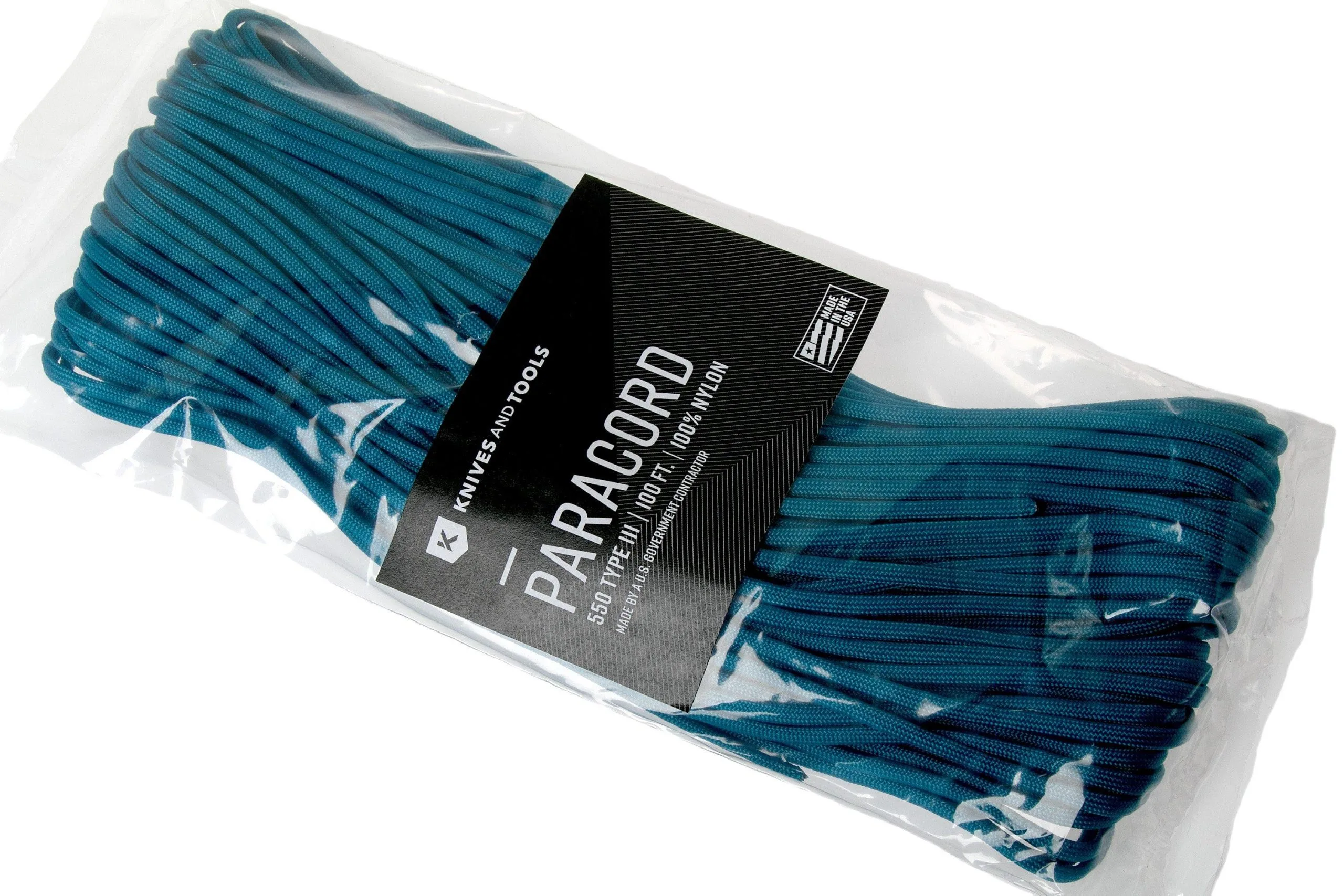 Knivesandtools 550 Paracord Type III, Colour: Caribbean, 100 Ft (30.48 M) 5 Knivesandtools 550 Paracord Type III, Colour: Caribbean, 100 Ft (30.48 M) - Billede 3