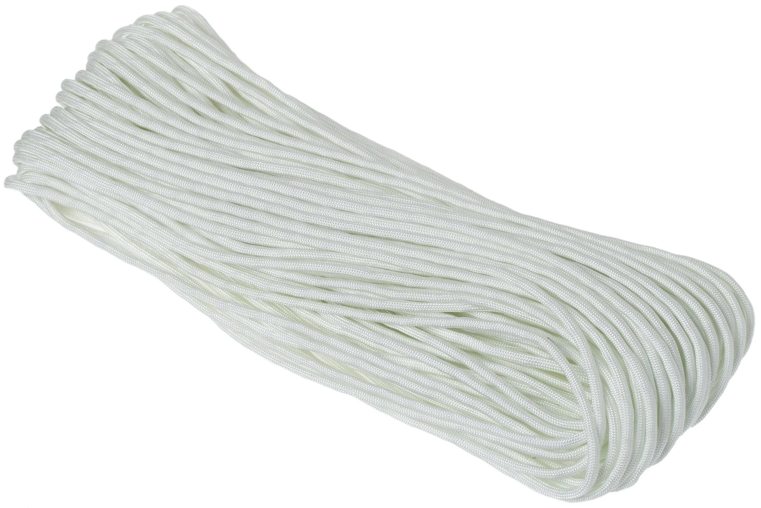 Knivesandtools 550 Paracord Type III, Colour: White W/ Glow In The Dark, 100 Ft (30.48 M) 5 Knivesandtools 550 Paracord Type III, Colour: White W/ Glow In The Dark, 100 Ft (30.48 M) - Billede 3