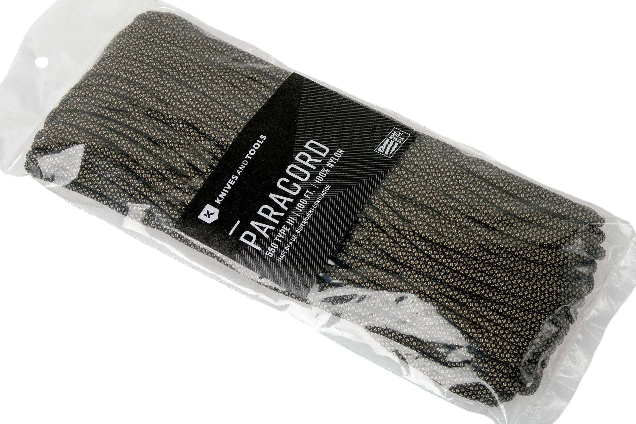 Knivesandtools 550 Paracord Type III, Colour: Gold Diamonds, 100 Ft (30.48 M) 5 Knivesandtools 550 Paracord Type III, Colour: Gold Diamonds, 100 Ft (30.48 M) - Billede 3