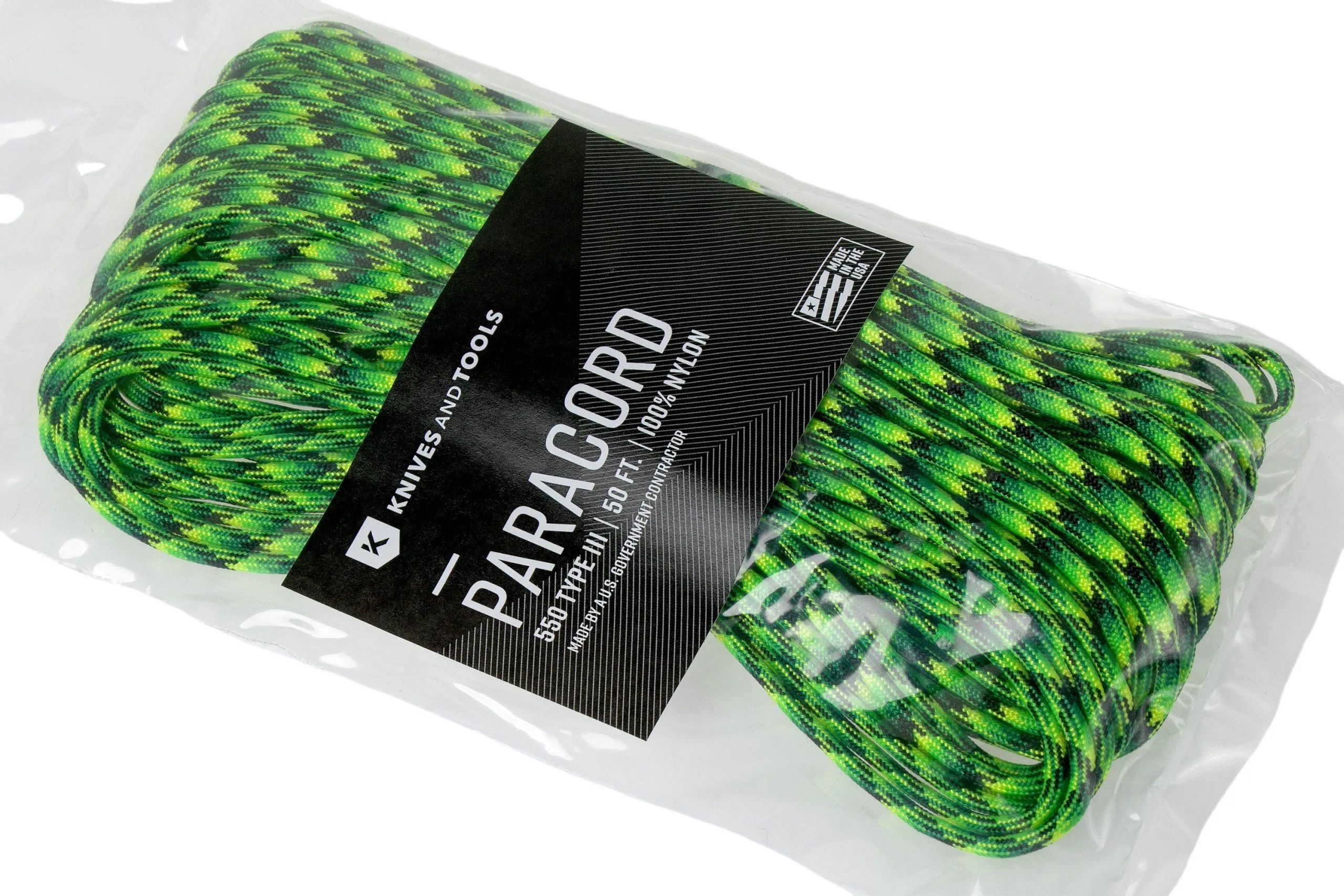 Knivesandtools 550 Paracord Type III, Colour: Gecko, 50 Ft (15.24 M) 5 Knivesandtools 550 Paracord Type III, Colour: Gecko, 50 Ft (15.24 M) - Billede 3