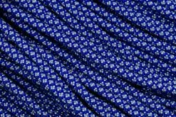 Knivesandtools 550 Paracord Type III, Colour: Electric Blue With Silver Grey Diamonds - 50 Ft (15.24 Meters)