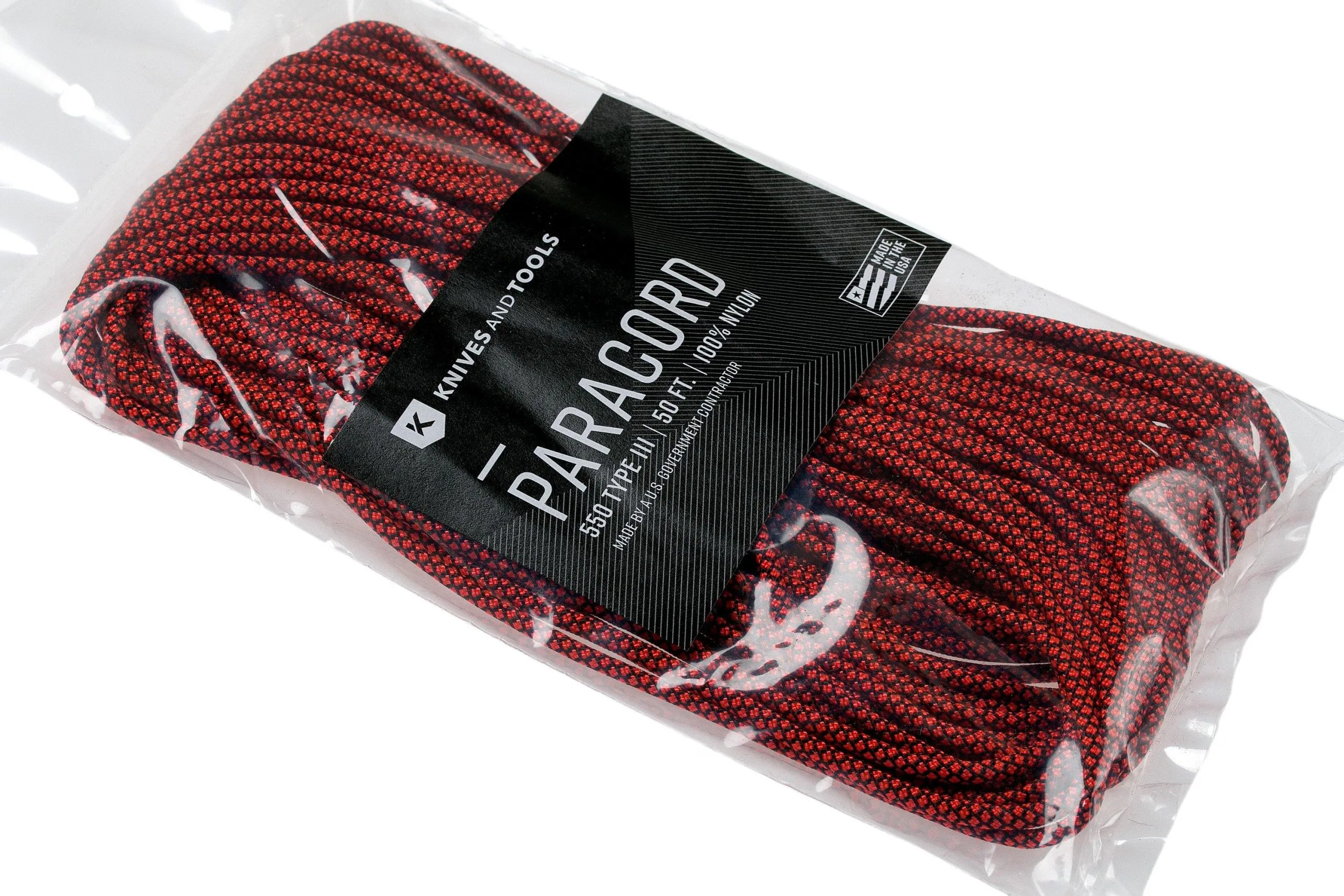 Knivesandtools 550 Paracord Type III, Colour: Neon Orange Diamonds - 50 Ft (15.24 Meters) 5 Knivesandtools 550 Paracord Type III, Colour: Neon Orange Diamonds - 50 Ft (15.24 Meters) - Billede 3