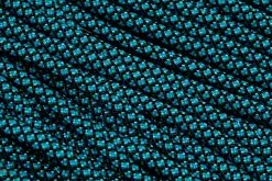 Knivesandtools 550 Paracord Type III, Colour: Neon Turquoise Diamonds - 50 Ft (15.24 Meters)