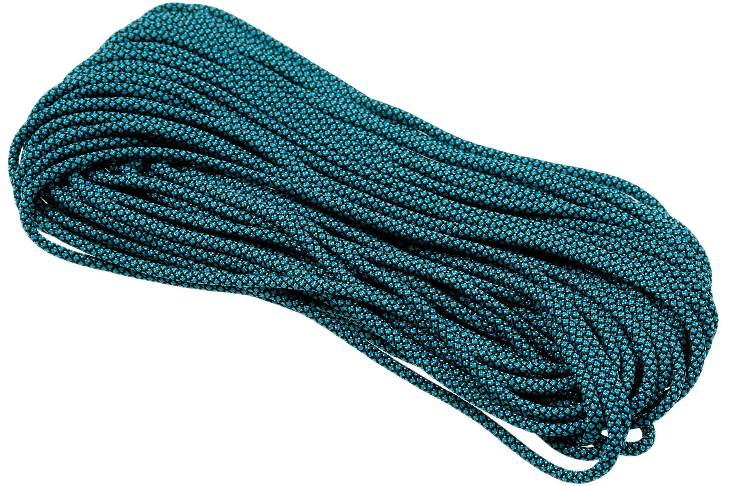 Knivesandtools 550 Paracord Type III, Colour: Neon Turquoise Diamonds - 50 Ft (15.24 Meters) 4 Knivesandtools 550 Paracord Type III, Colour: Neon Turquoise Diamonds - 50 Ft (15.24 Meters) - Billede 2