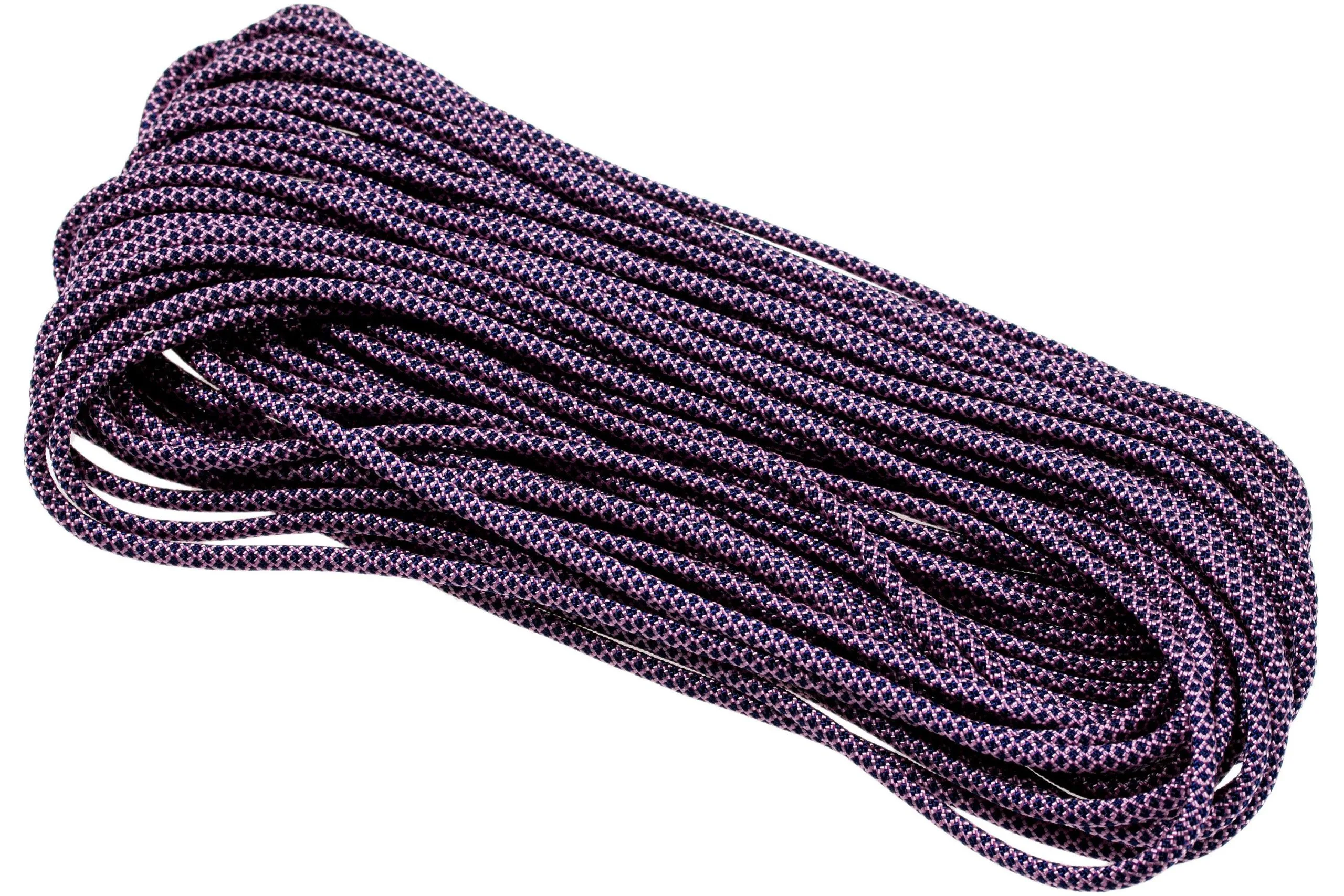 Knivesandtools 550 Paracord Type III, Colour: Rose Pink With Midnight Blue Diamonds - 50 Ft (15.24 Meters) 4 Knivesandtools 550 Paracord Type III, Colour: Rose Pink With Midnight Blue Diamonds - 50 Ft (15.24 Meters) - Billede 2