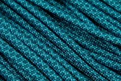 Knivesandtools 550 Paracord Type III, Colour: Turquoise With Teal Diamonds - 50 Ft (15.24 Meters)
