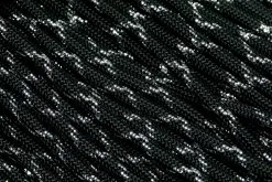 Knivesandtools 550 Paracord Type III, Colour: Dark Knight With Silver Metallic X - 50 Ft (15.24 Meters)