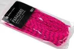 Knivesandtools 550 Paracord Type III, Colour: Neon Pink With Black X - 50 Ft (15.24 Meters) -Camp Chefs Butik KTPC395 03 knivesandtools