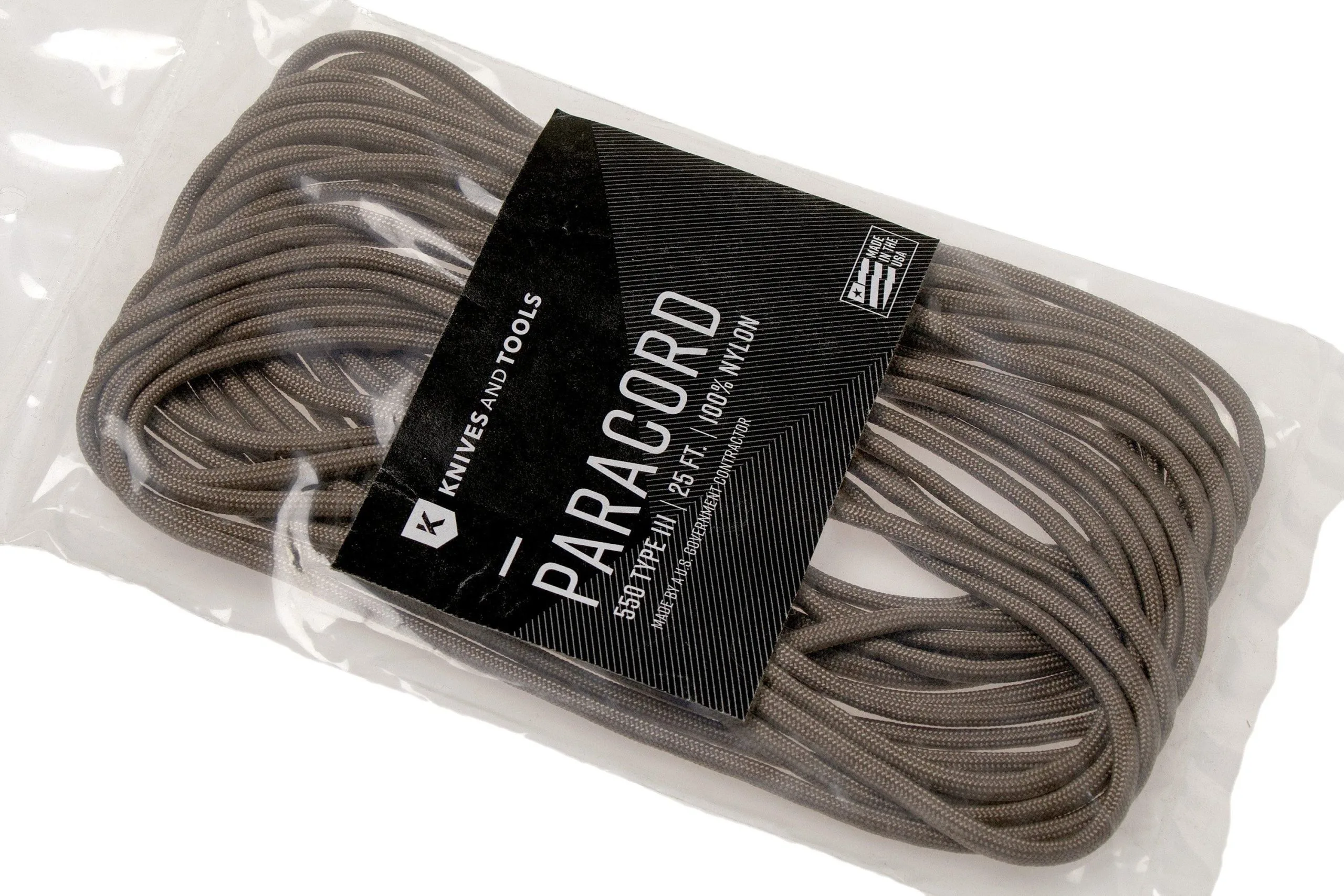 Knivesandtools 550 Paracord Type III, Colour: Tan, 25 Ft (7.62 M) 5 Knivesandtools 550 Paracord Type III, Colour: Tan, 25 Ft (7.62 M) - Billede 3