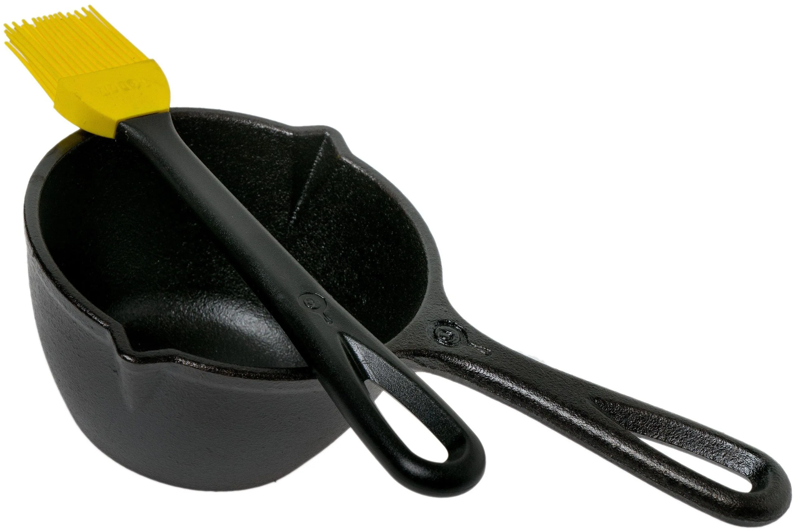 Lodge Sauce Pan Incl. Silicone Brush, LMPB21 3 Lodge Sauce Pan Incl. Silicone Brush, LMPB21