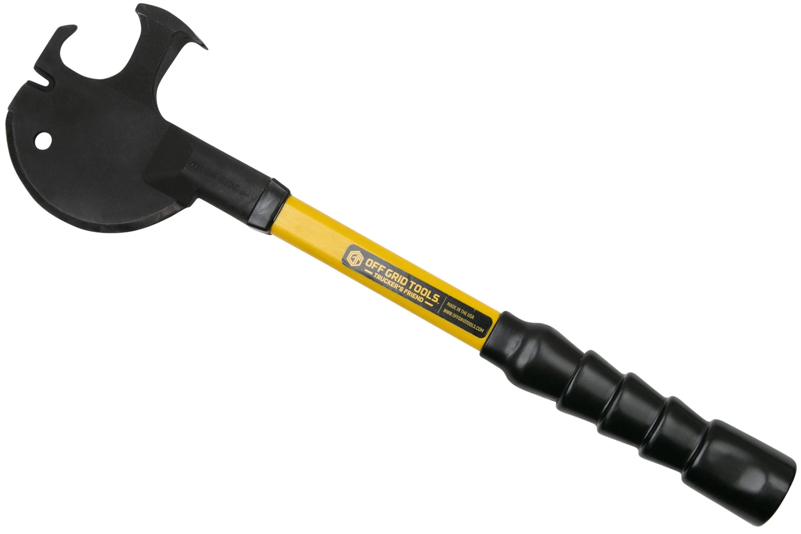 Off Grid Tools Trucker's Friend, Yellow, Carbon Steel, Hand Axe 3 Off Grid Tools Trucker's Friend, Yellow, Carbon Steel, Hand Axe