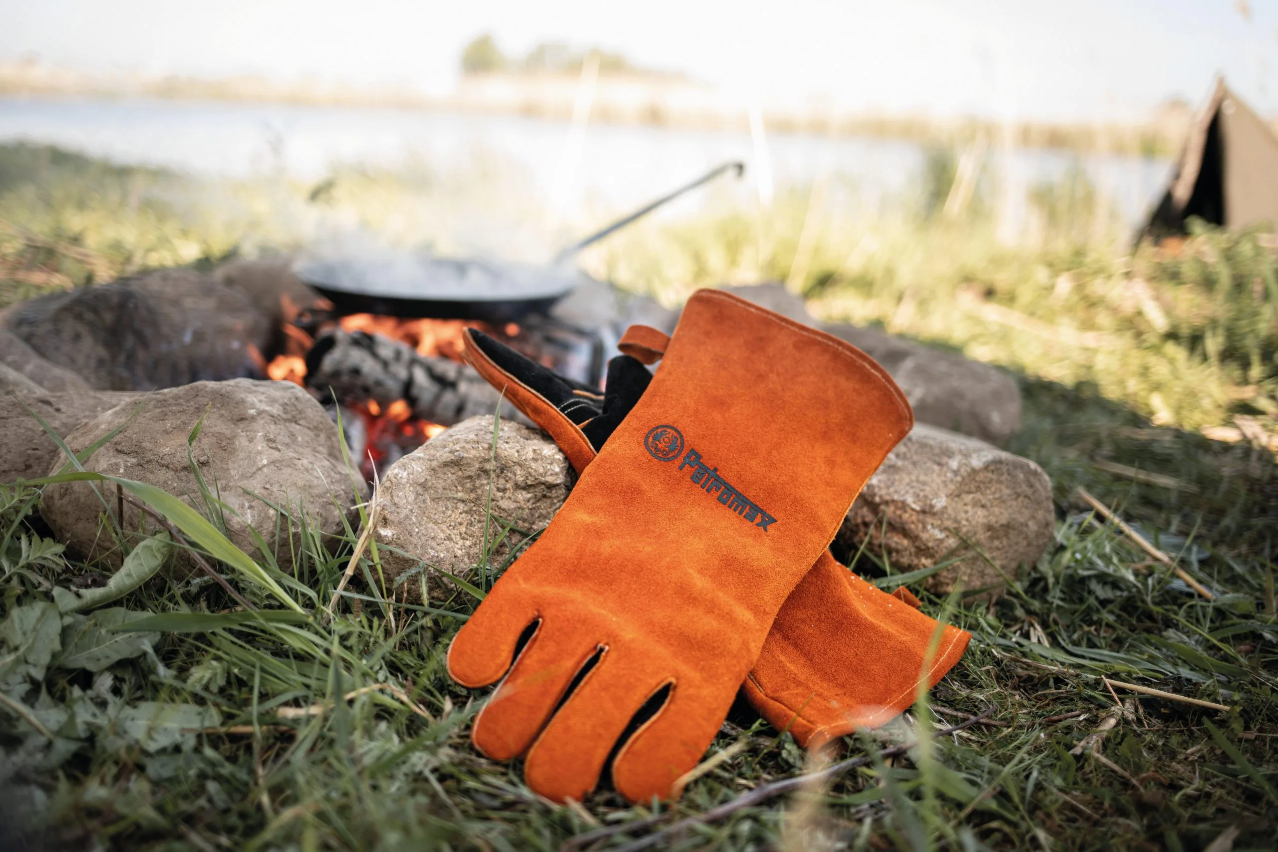 Petromax Aramid Pro 300 Leather Gloves Orange 4 Petromax Aramid Pro 300 Leather Gloves Orange - Billede 2