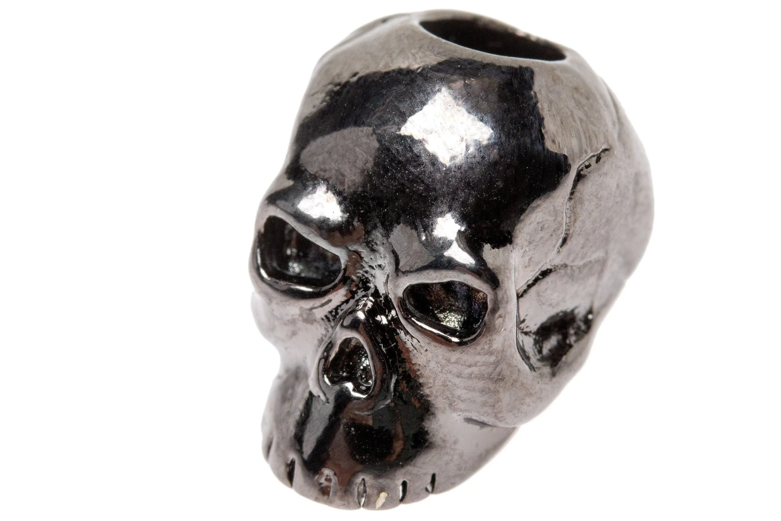 Schmuckatelli Classic Skull Bead Black Hematite 3 Schmuckatelli Classic Skull Bead Black Hematite