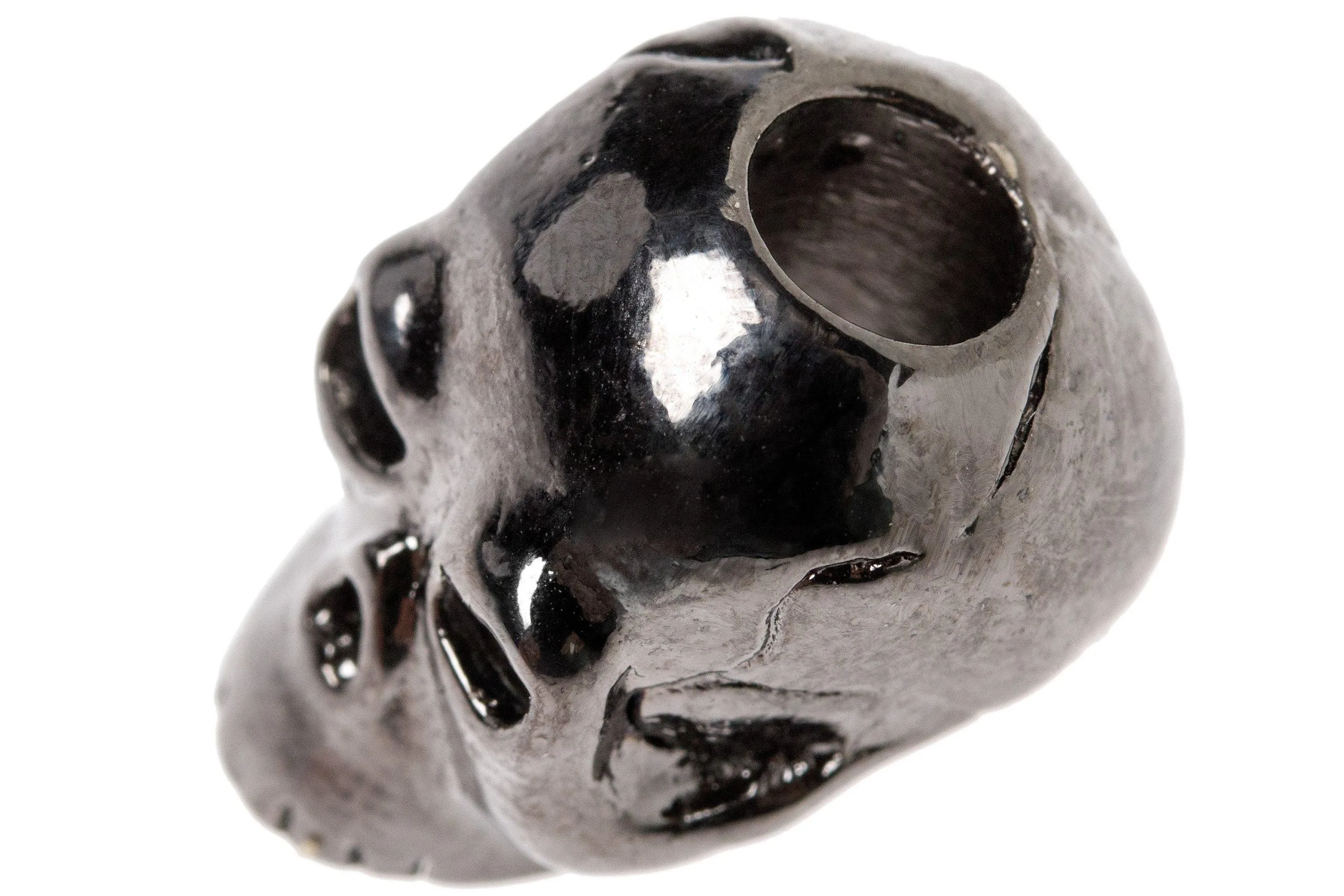 Schmuckatelli Classic Skull Bead Black Hematite 4 Schmuckatelli Classic Skull Bead Black Hematite - Billede 2
