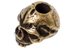 Schmuckatelli Emerson Skull Bead Roman Brass Oxidized -Camp Chefs Butik SEERBO 02 schmuckatelli