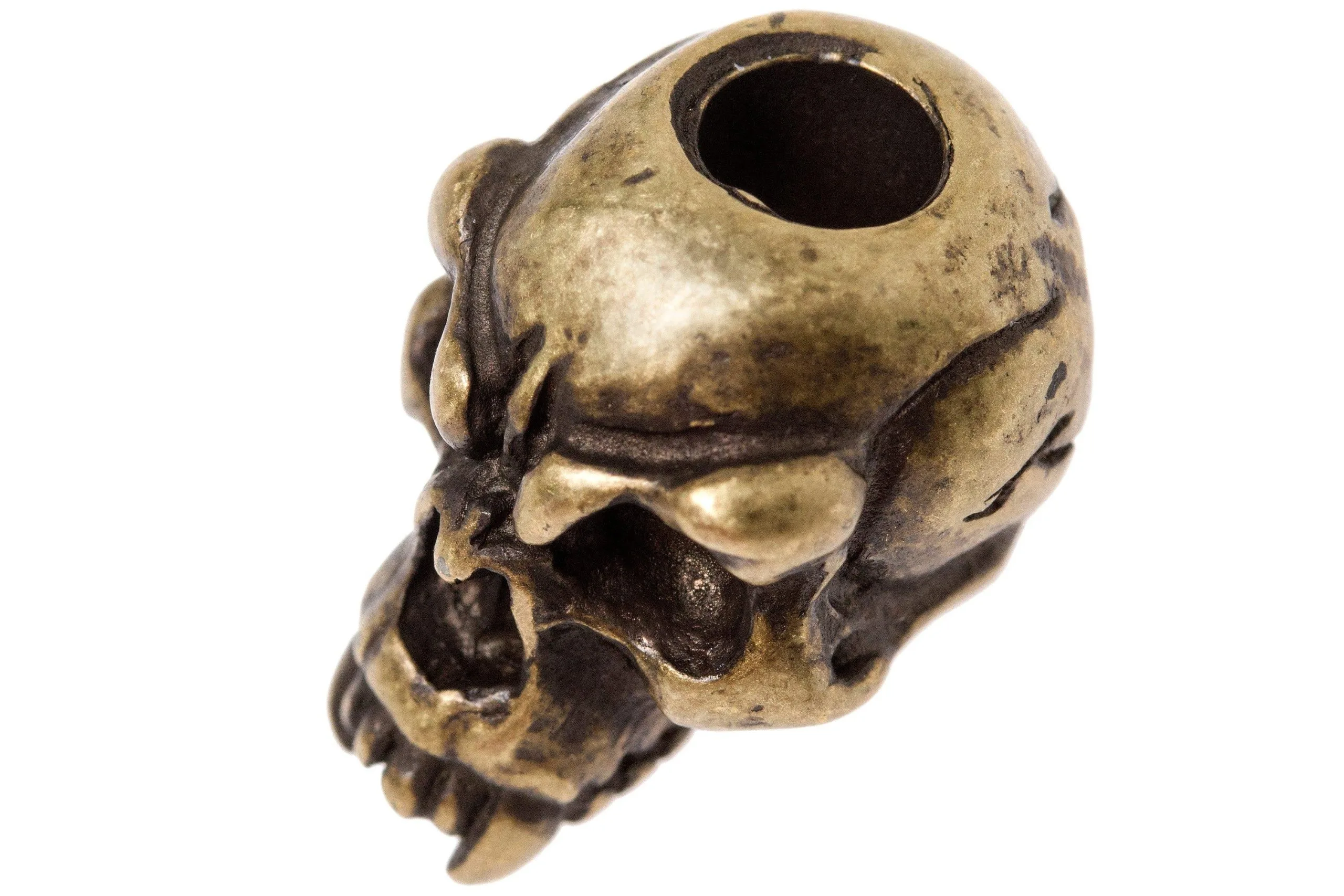 Schmuckatelli Fang Skull Bead Black Roman Brass Oxidized 4 Schmuckatelli Fang Skull Bead Black Roman Brass Oxidized - Billede 2