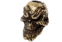 Schmuckatelli Grins Skull Bead Roman Brass Oxidized
