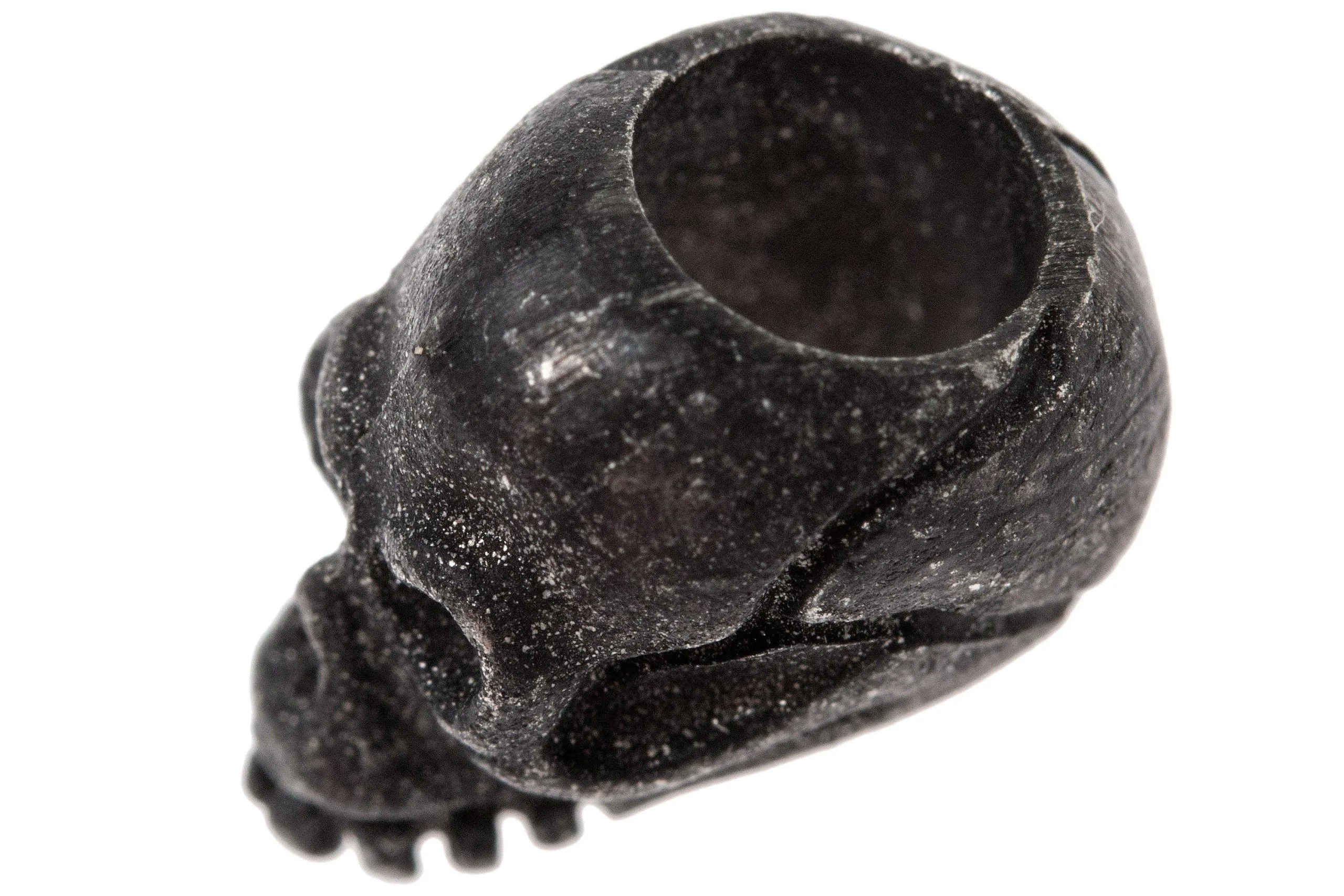 Schmuckatelli Joe Skull Bead 3/16" Hole Black Oxidized 4 Schmuckatelli Joe Skull Bead 3/16" Hole Black Oxidized - Billede 2