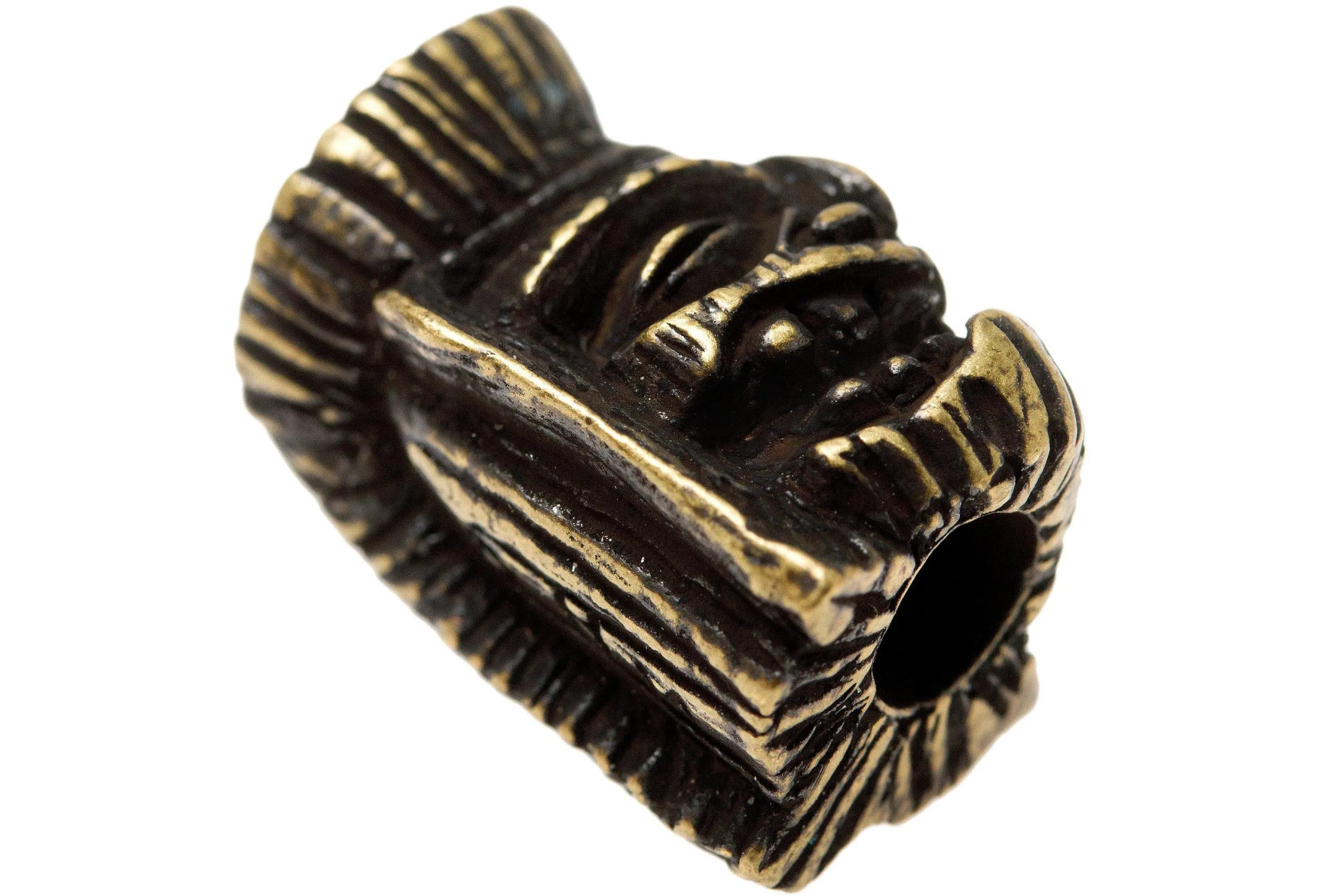 Schmuckatelli Ku Tiki Bead Roman Brass Oxidized 4 Schmuckatelli Ku Tiki Bead Roman Brass Oxidized - Billede 2