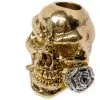 Schmuckatelli Rose Skull Bead 2-Tone Antique Gold/A.Rhodium -Camp Chefs Butik SER2AG AR 01 schmuckatelli