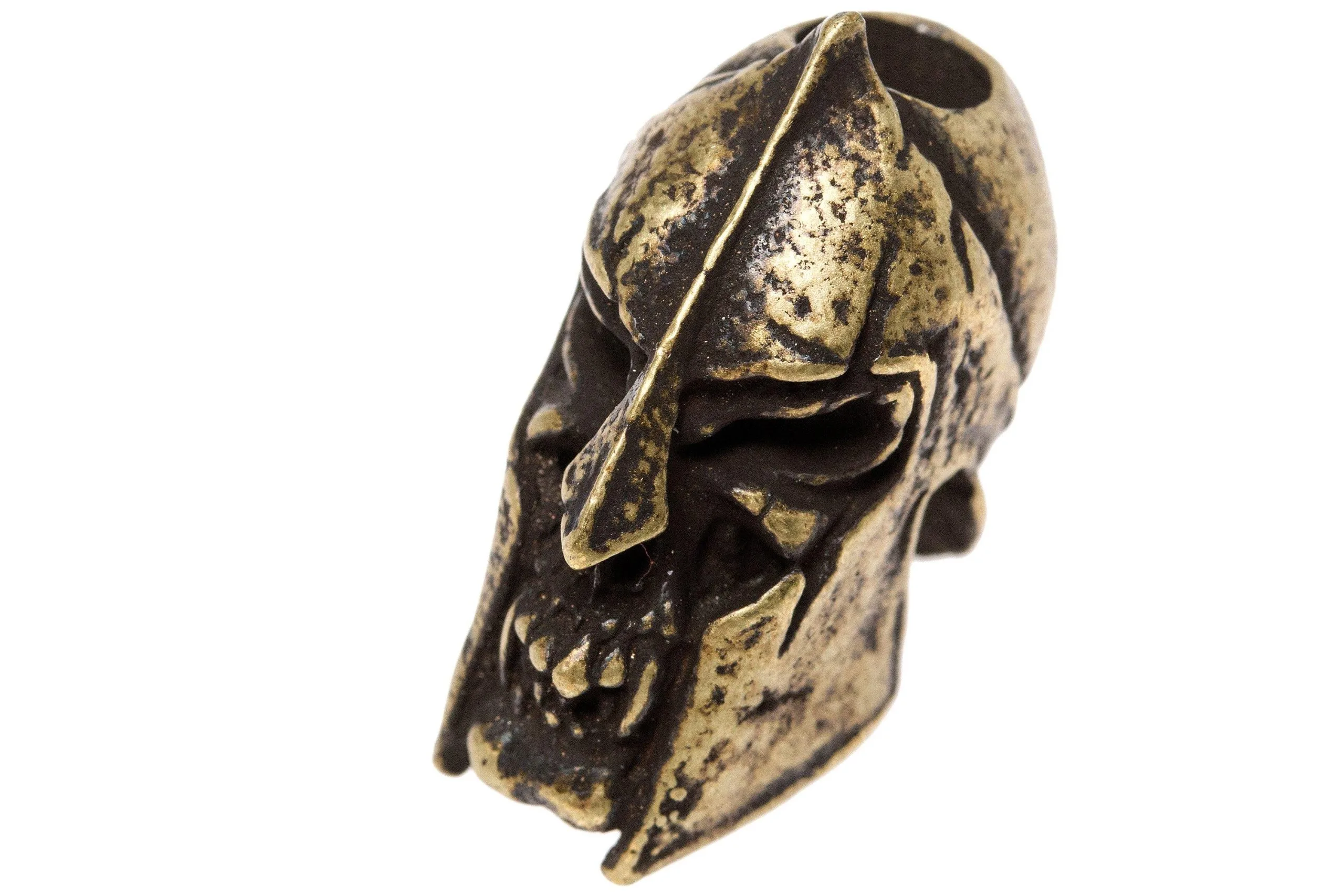 Schmuckatelli Spartan Skull Bead Roman Brass Oxidized 3 Schmuckatelli Spartan Skull Bead Roman Brass Oxidized
