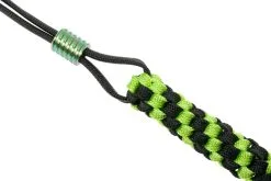 WE Knife A-01A Paracord Lanyard With Titanium Bead, Green-black -Camp Chefs Butik WKA 01A 02 we knife lanyard wka 01a 02