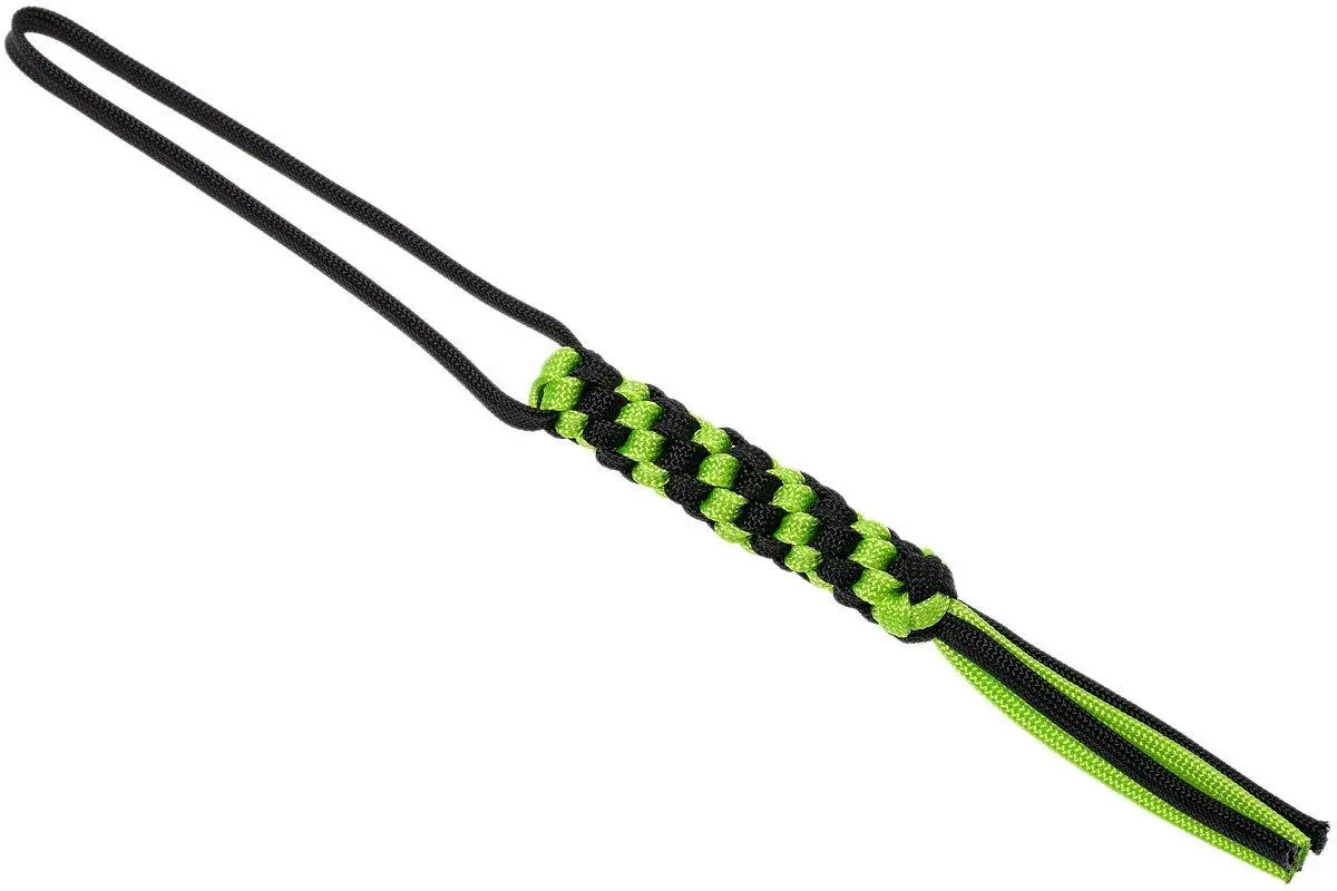 WE Knife A-03A Paracord Lanyard, Green-black 3 WE Knife A-03A Paracord Lanyard, Green-black