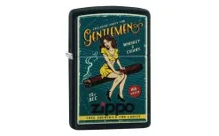 Zippo Cigar Girl Design Matte Black 218-076647, Lighter