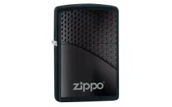 Zippo Black Hexagon Design 218-080242 Matte Black, Lighter