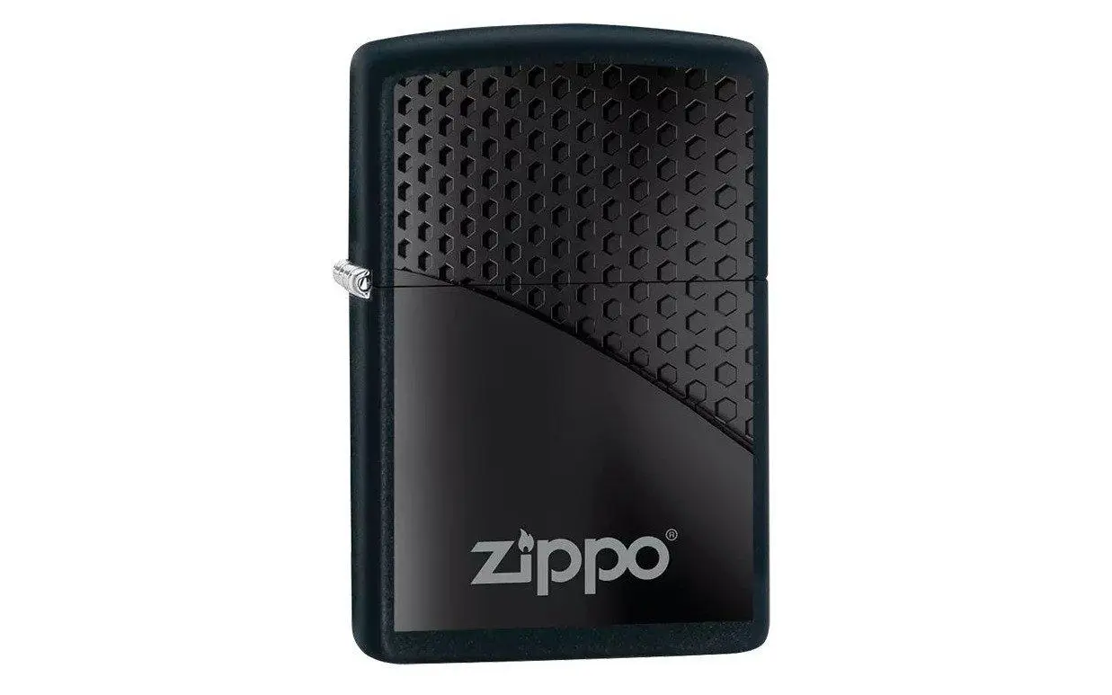 Zippo Black Hexagon Design 218-080242 Matte Black, Lighter 3 Zippo Black Hexagon Design 218-080242 Matte Black, Lighter
