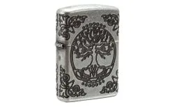 Zippo Armor Tree Of Life Antique Silver 29670-000002, Lighter