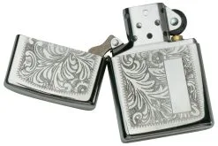 Zippo Venetian Chrome 60000813 Silver, Lighter -Camp Chefs Butik ZP352 000066 03 zippo
