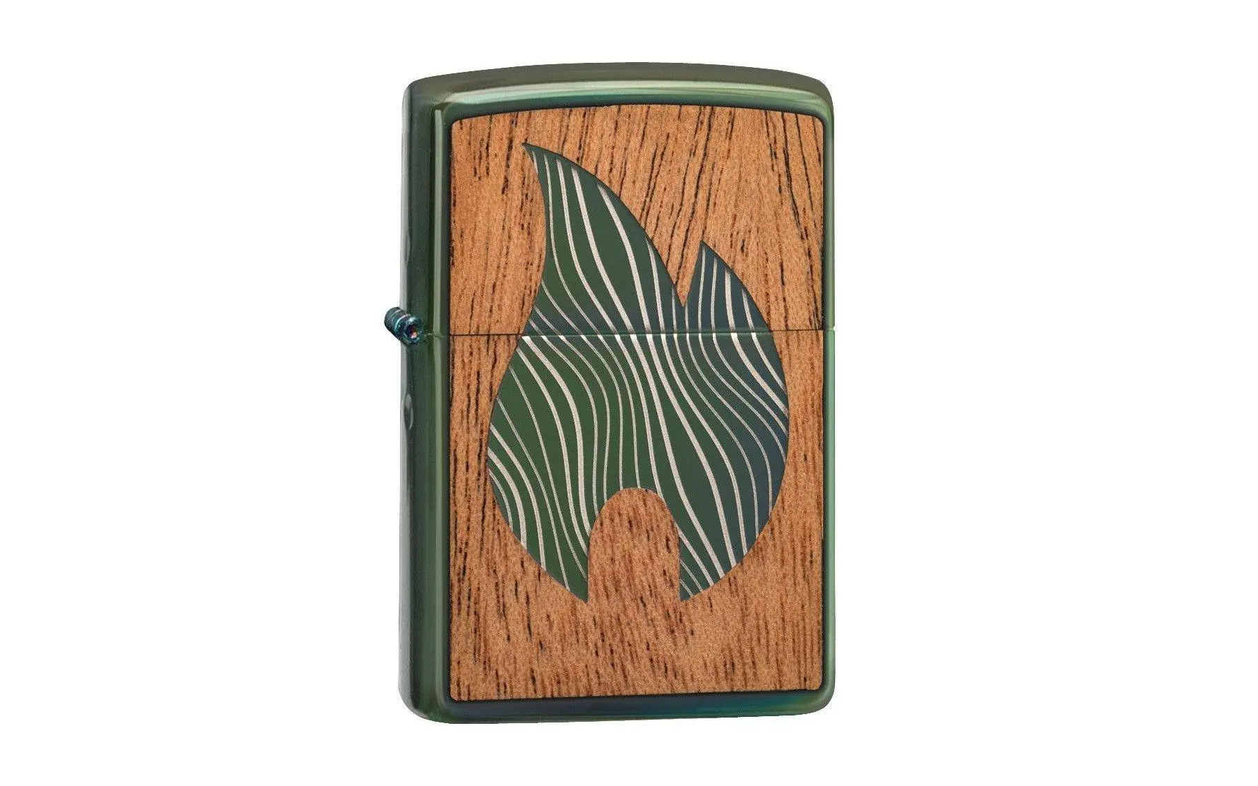 Zippo Woodchuck Mahogany Flame High Polish Green 49057-000002, Lighter 3 Zippo Woodchuck Mahogany Flame High Polish Green 49057-000002, Lighter
