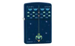 Zippo Pixel Game Design Navy Matte 49114-000002, Lighter