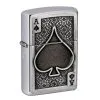 Zippo Ace Of Spades Emblem 49637-000002, Brushed Chrome, Lighter 1 Zippo Ace Of Spades Emblem 49637-000002, Brushed Chrome, Lighter -Camp Chefs Butik ZP49637 000002 01 zippo